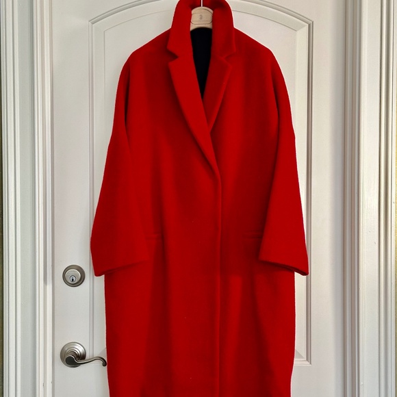 Brunello Cucinelli Womens Monili Collar Poppy Coat WOMENS SZ IT 40 / US 4 - Picture 2 of 16